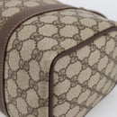 GUCCI GG Supreme Web Sherry Line Boston Bag PVC Beige Gold 40 02 006 Auth LNZ451-15