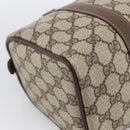 GUCCI GG Supreme Web Sherry Line Boston Bag PVC Beige Gold 40 02 006 Auth LNZ451-16