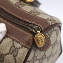 GUCCI GG Supreme Web Sherry Line Boston Bag PVC Beige Gold 40 02 006 Auth LNZ451-10
