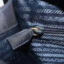 PRADA Metal Handle Hand Bag Nylon Black Gold Auth LNZ454V-21