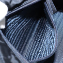 PRADA Metal Handle Hand Bag Nylon Black Gold Auth LNZ454V-22