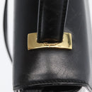 Salvatore Ferragamo Hand Bag Leather 2way Black Gold Auth LNZ457-16
