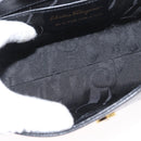 Salvatore Ferragamo Hand Bag Leather 2way Black Gold Auth LNZ457-19
