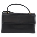 Salvatore Ferragamo Hand Bag Leather 2way Black Gold Auth LNZ457-2