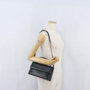 Salvatore Ferragamo Hand Bag Leather 2way Black Gold Auth LNZ457-23