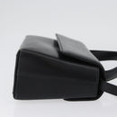 Salvatore Ferragamo Hand Bag Leather 2way Black Gold Auth LNZ457-4