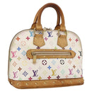 LOUIS VUITTON Monogram Multicolor Alma Hand Bag White M92647 LV Auth LNZ460-1