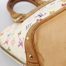 LOUIS VUITTON Monogram Multicolor Alma Hand Bag White M92647 LV Auth LNZ460-14