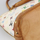 LOUIS VUITTON Monogram Multicolor Alma Hand Bag White M92647 LV Auth LNZ460-16