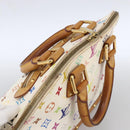 LOUIS VUITTON Monogram Multicolor Alma Hand Bag White M92647 LV Auth LNZ460-6