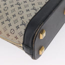 LOUIS VUITTON Monogram Mini Alma Haut Hand Bag Blue M92202 LV Auth LNZ461-15