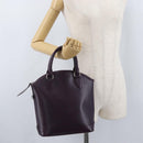 LOUIS VUITTON Epi Lockit PM Hand Bag Purple Cassis M4229K LV Auth LNZ463V-23