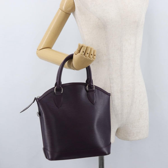 LOUIS VUITTON Epi Lockit PM Hand Bag Purple Cassis M4229K LV Auth LNZ463V