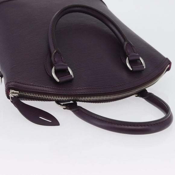 LOUIS VUITTON Epi Lockit PM Hand Bag Purple Cassis M4229K LV Auth LNZ463V