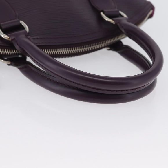 LOUIS VUITTON Epi Lockit PM Hand Bag Purple Cassis M4229K LV Auth LNZ463V