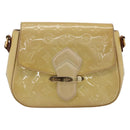 LOUIS VUITTON Monogram Vernis Bell Flower PM Bag Broncorail M91703 Auth LNZ464-13