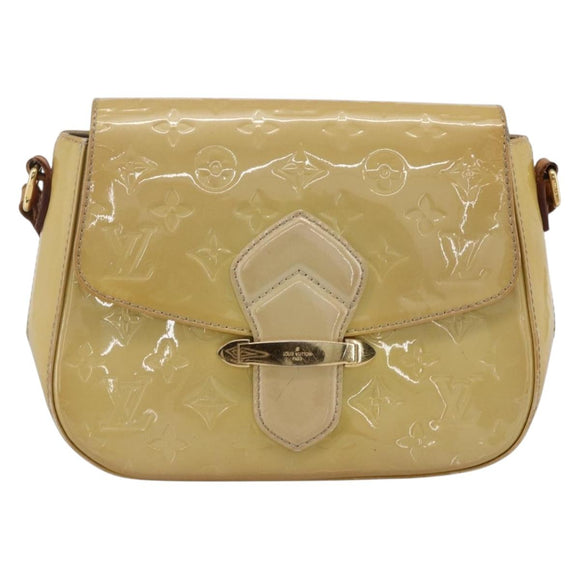 LOUIS VUITTON Monogram Vernis Bell Flower PM Bag Broncorail M91703 Auth LNZ464