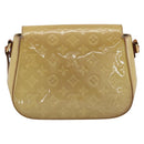 LOUIS VUITTON Monogram Vernis Bell Flower PM Bag Broncorail M91703 Auth LNZ464-2