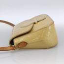 LOUIS VUITTON Monogram Vernis Bell Flower PM Bag Broncorail M91703 Auth LNZ464-3