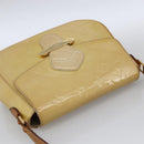 LOUIS VUITTON Monogram Vernis Bell Flower PM Bag Broncorail M91703 Auth LNZ464-6