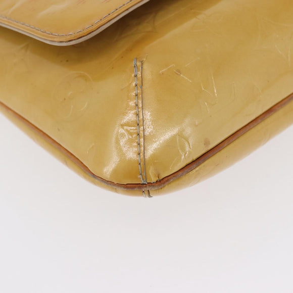 LOUIS VUITTON Monogram Vernis Thompson Street Bag Beige M91301 LV Auth LNZ465