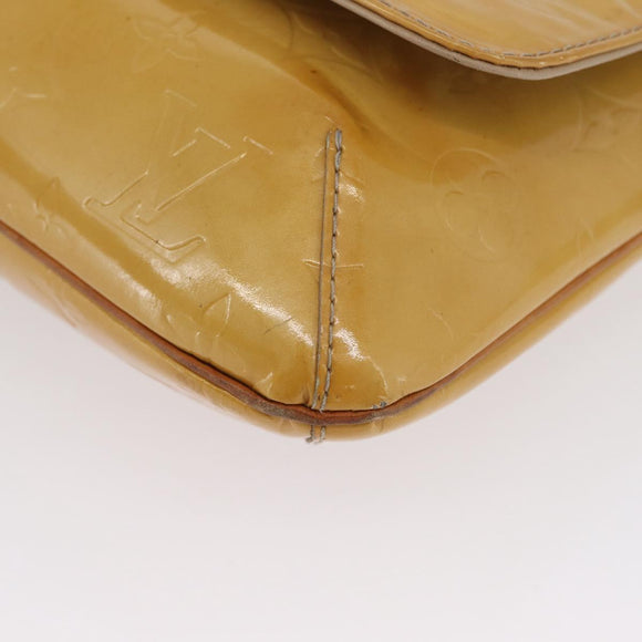 LOUIS VUITTON Monogram Vernis Thompson Street Bag Beige M91301 LV Auth LNZ465
