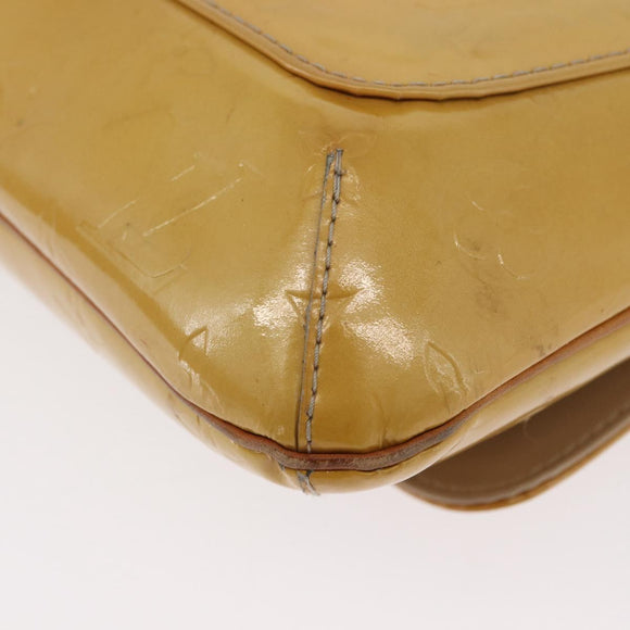 LOUIS VUITTON Monogram Vernis Thompson Street Bag Beige M91301 LV Auth LNZ465