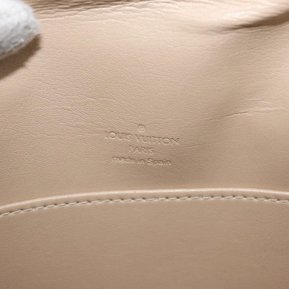 LOUIS VUITTON Monogram Vernis Thompson Street Bag Beige M91301 LV Auth LNZ465
