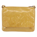 LOUIS VUITTON Monogram Vernis Thompson Street Bag Beige M91301 LV Auth LNZ465-13