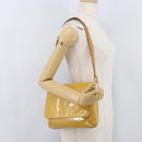 LOUIS VUITTON Monogram Vernis Thompson Street Bag Beige M91301 LV Auth LNZ465-21