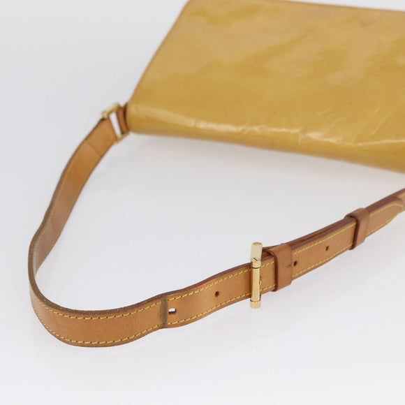 LOUIS VUITTON Monogram Vernis Thompson Street Bag Beige M91301 LV Auth LNZ465