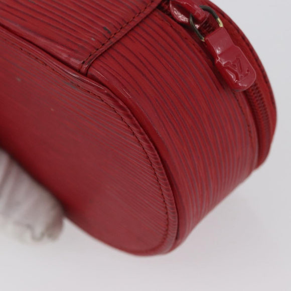 LOUIS VUITTON Epi Ecrin Bijoux 10 Schmuckkästchen Rot M48217 LV Auth LNZ467