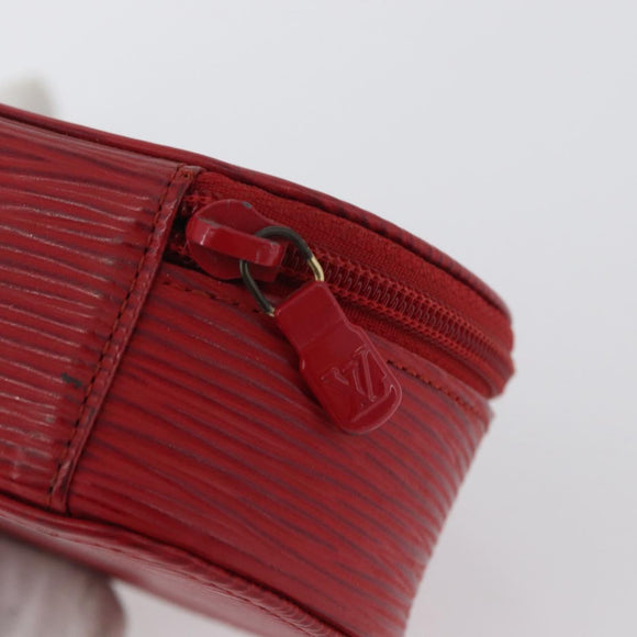 LOUIS VUITTON Epi Ecrin Bijoux 10 Schmuckkästchen Rot M48217 LV Auth LNZ467