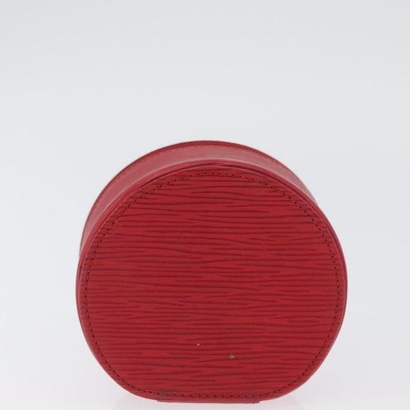 LOUIS VUITTON Epi Ecrin Bijoux 10 Schmuckkästchen Rot M48217 LV Auth LNZ467