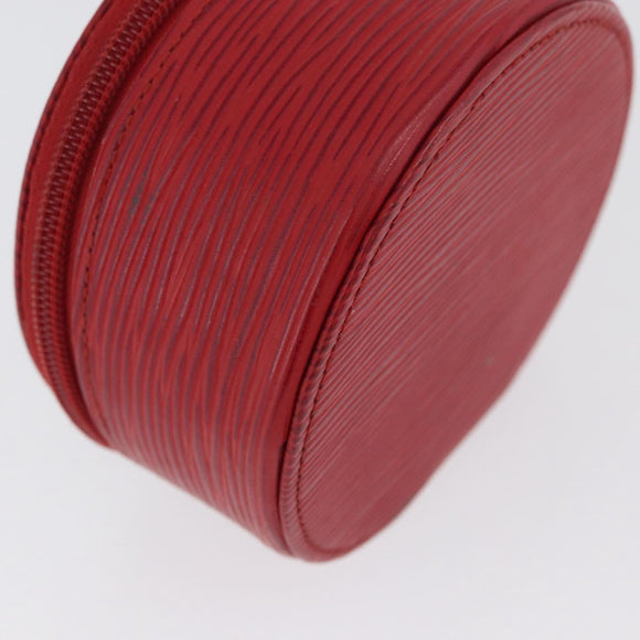 LOUIS VUITTON Epi Ecrin Bijoux 10 Schmuckkästchen Rot M48217 LV Auth LNZ467