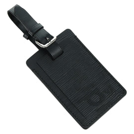 LOUIS VUITTON Epi LV × Supreme Name Tag Black M67726 LV Auth LNZ468M