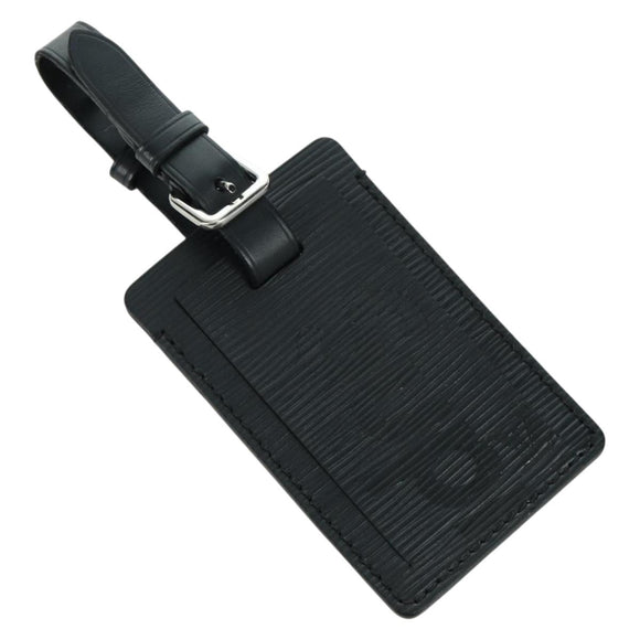 LOUIS VUITTON Epi LV × Supreme Name Tag Black M67726 LV Auth LNZ468M