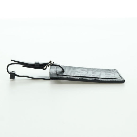 LOUIS VUITTON Epi LV × Supreme Name Tag Black M67726 LV Auth LNZ468M