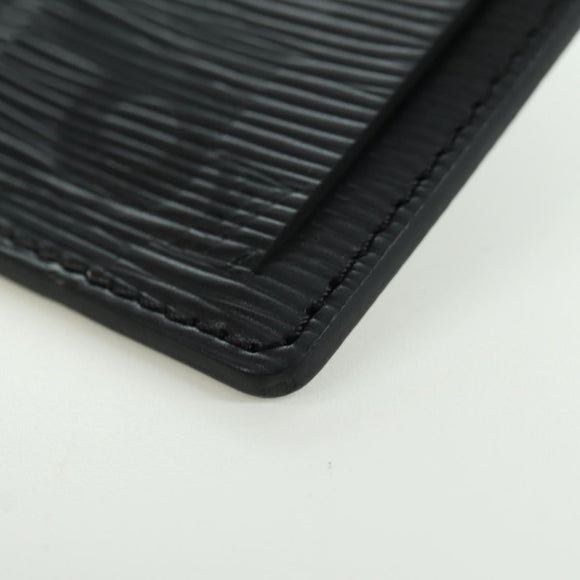 LOUIS VUITTON Epi LV × Supreme Name Tag Black M67726 LV Auth LNZ468M