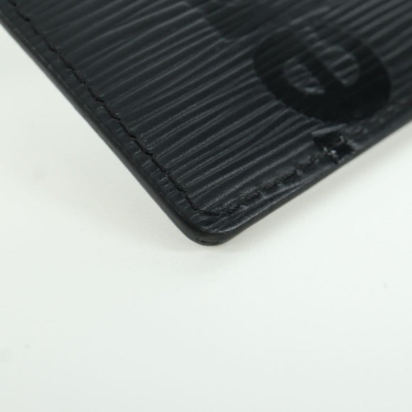 LOUIS VUITTON Epi LV × Supreme Name Tag Black M67726 LV Auth LNZ468M