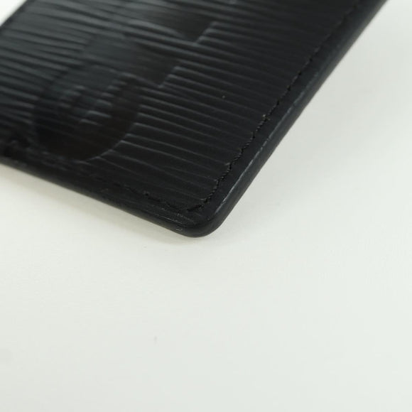 LOUIS VUITTON Epi LV × Supreme Name Tag Black M67726 LV Auth LNZ468M