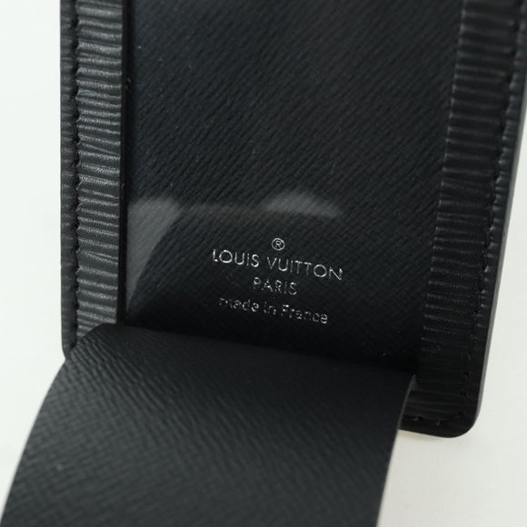 LOUIS VUITTON Epi LV × Supreme Name Tag Black M67726 LV Auth LNZ468M