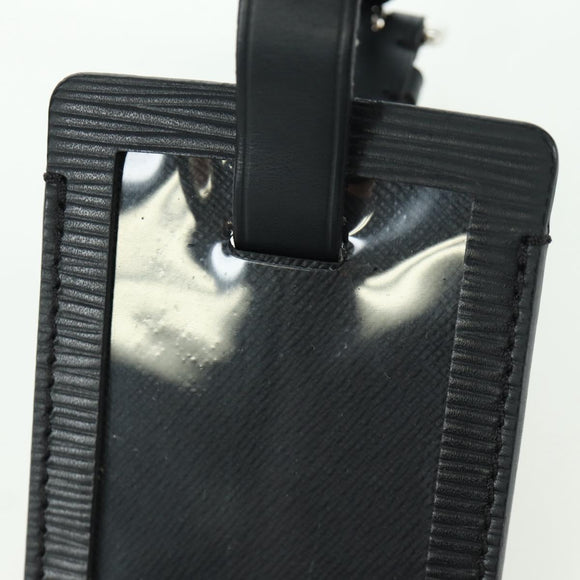 LOUIS VUITTON Epi LV × Supreme Name Tag Black M67726 LV Auth LNZ468M