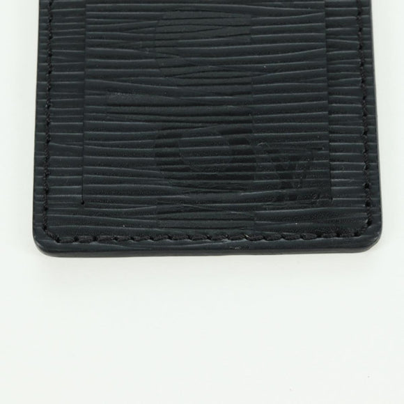 LOUIS VUITTON Epi LV × Supreme Name Tag Black M67726 LV Auth LNZ468M