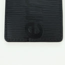LOUIS VUITTON Epi LV × Supreme Name Tag Black M67726 LV Auth LNZ468M-6