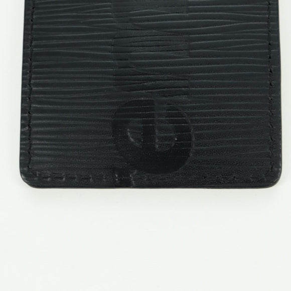 LOUIS VUITTON Epi LV × Supreme Name Tag Black M67726 LV Auth LNZ468M