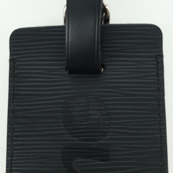 LOUIS VUITTON Epi LV × Supreme Name Tag Black M67726 LV Auth LNZ468M