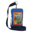 LOEWE Nekzakje Canvas Blauw Zilver Auth LNZ470M-1