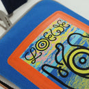 LOEWE Nekzakje Canvas Blauw Zilver Auth LNZ470M-19
