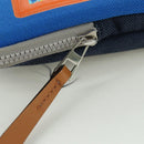 LOEWE Nekzakje Canvas Blauw Zilver Auth LNZ470M-10